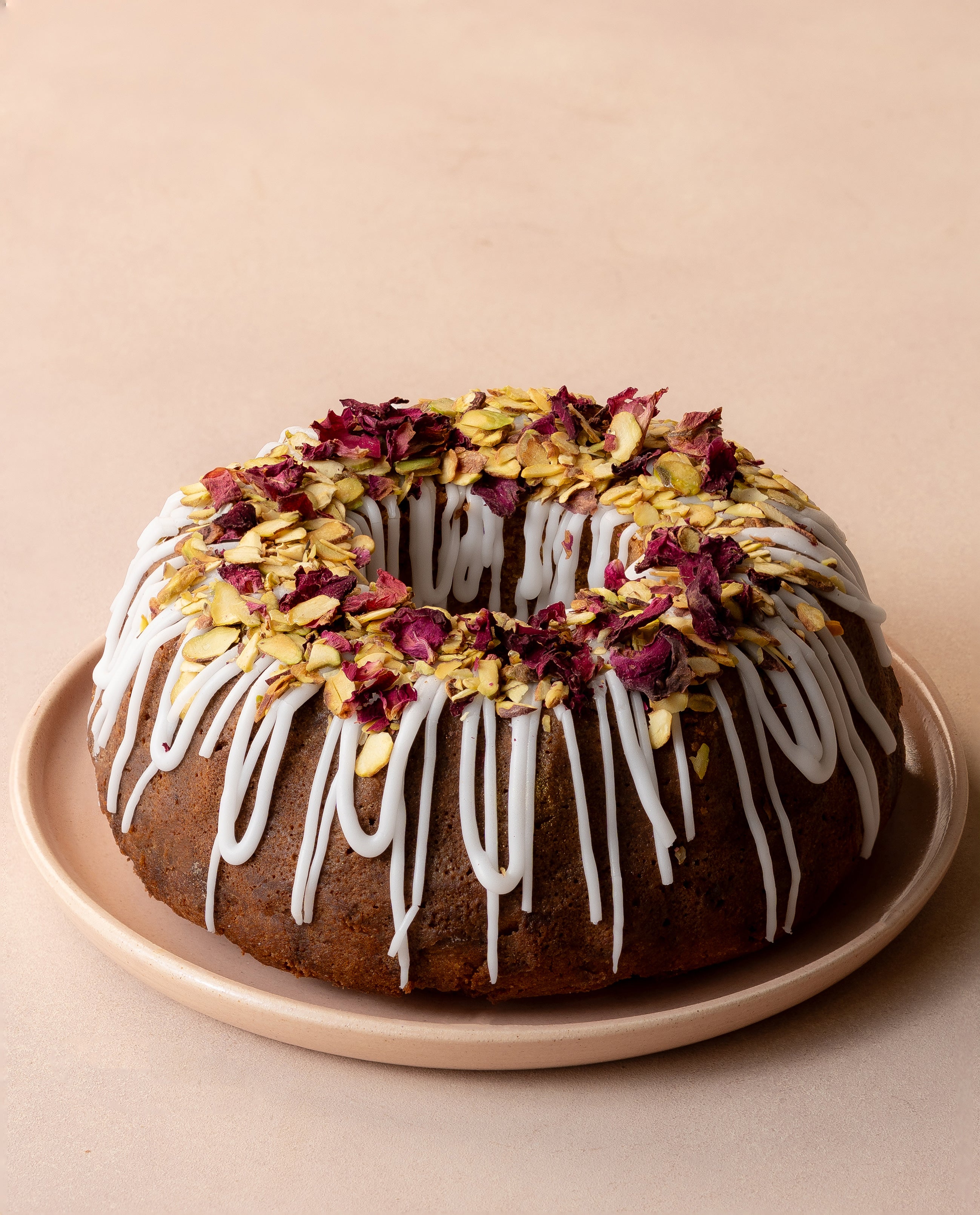 Rose Pistachio Bundt Cake