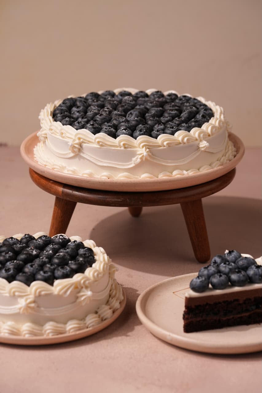 Blueberry Cocoa Frost Cake